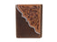 Men's Western Tooled Leather Beaded Floral Tri-Fold Wallet 18RSW-Trifold