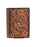 Challenger Sage Blossom Distressed Leather Money Clip Bi-Fold Wallet Hand Tooled 18RSW554M