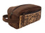 Men's Distressed Floral Tooled Leather Travel Toiletry Dopp Kit Bag 18RTT01BR