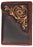 Men's Western Antique Floral Tooled Beaded Leather Tri-Fold Wallet 18RTWTrifold
