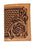Men's Western Antique Floral Tooled Beaded Leather Tri-Fold Wallet 18RTWTrifold