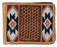 Men's Western Arrow Basket Weave Tooled Leather Beaded Bi-Fold Wallet 18RTW114B