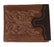Men's Western Boot Stitch Distressed Brown Leather Bi-Fold Wallet 18RTW124B 18RTW124B