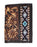 Men's Western Antique Floral Tooled Beaded Leather Tri-Fold Wallet 18RTWTrifold