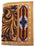 Men's Western Antique Floral Tooled Beaded Leather Tri-Fold Wallet 18RTWTrifold