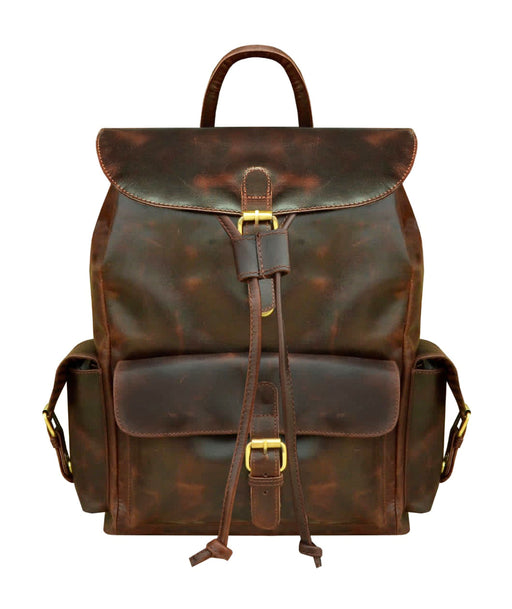 Handcrafted Distressed Leather  Work Travel Backpack 18SKB02