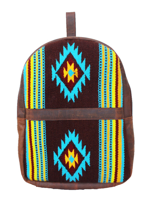 Men Women Western Handwoven Distressed Leather Saddle Blanket Rug Travel Bag 18SKB30