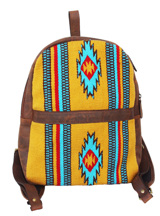 Men Women Western Handwoven Distressed Leather Saddle Blanket Rug Travel Bag 18SKB35