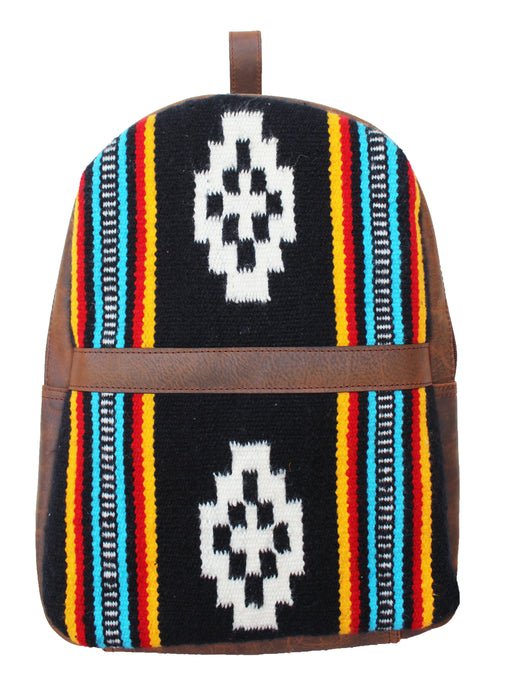 Men Women Western Handwoven Distressed Leather Saddle Blanket Rug Travel Bag 18SKB36