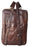 Genuine Leather Brown Crocodile Printed Carry-On Travel Luggage Bag for Men Women 18SKB42BR