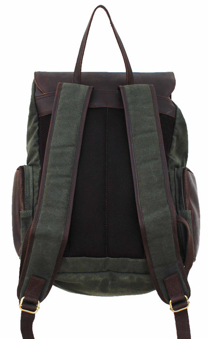Handcrafted Canvas Outdoors Travel Utility Weekender Travel Bag Olive for Men Women 18SKB44