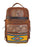 Men Women Western Distressed Floral Tooled Leather Handwoven Travel Utility Bag 18WoolTooled