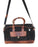 Handcrafted Black Canvas Leather Carry-On Travel Weekender Duffle Bag 18SKD02
