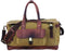 Handcrafted Black Canvas Leather Carry-On Travel Weekender Duffle Bag 18SKD02