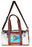 Western Cowhide Leather Woven Travel Weekender Carry-On Duffle Bag 18SKD Hairon