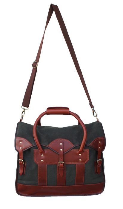 Western Canvas Leather Woven Carry-On Travel Weekender Duffle Gym Bag 18SKD Canvas