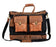 Challenger Canvas & Leather Duffle Bag Hand-Tooled Pocket Weekender Travel Bag Black 18SKD30BK