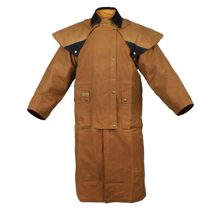 Mens Oilskin Western Australian Waterproof Duster Coat Jacket 23101SN