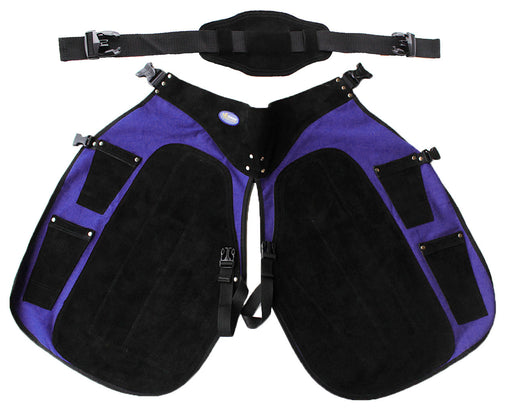 Professional Equine Western Purple Suede Leather Fully Adjustable Equine Farrier Apron 23110PR