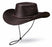 Men's Western Outback Waterproof Oiled Crushable Leather Hat 4H08