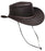 Men's Western Outback Waterproof Oiled Crushable Leather Hat 4H08
