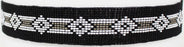 Western 1-1/4" Wide Unisex Handmade Beaded Rodeo Stretchy Elastic Hat Band 24RSE01