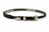 Western Black Leather Hatband 5/8" Basket Weave Tooled w/ Rawhide Inlay Adjustable Buckle 24RSK04BK-C