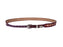 Western Brown Leather Hatband 5/8" Antique Basket Weave Tooled w/ Rawhide Accents Adjustable Buckle 24RSK11-C