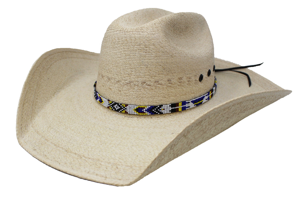 3/8" Western Handmade Beaded Southwest Rodeo Adjustable Hat Band 24RTB27