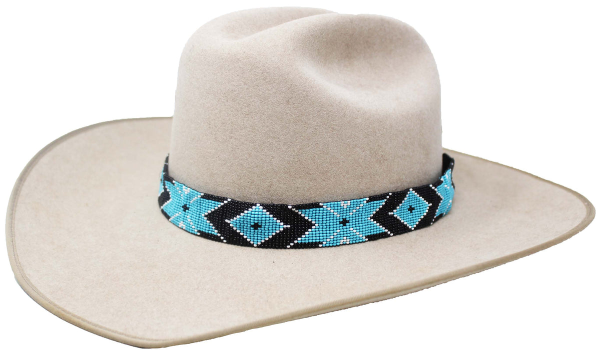 1" Western Handmade Beaded Southwest Rodeo Adjustable Hat Band 24RTB32