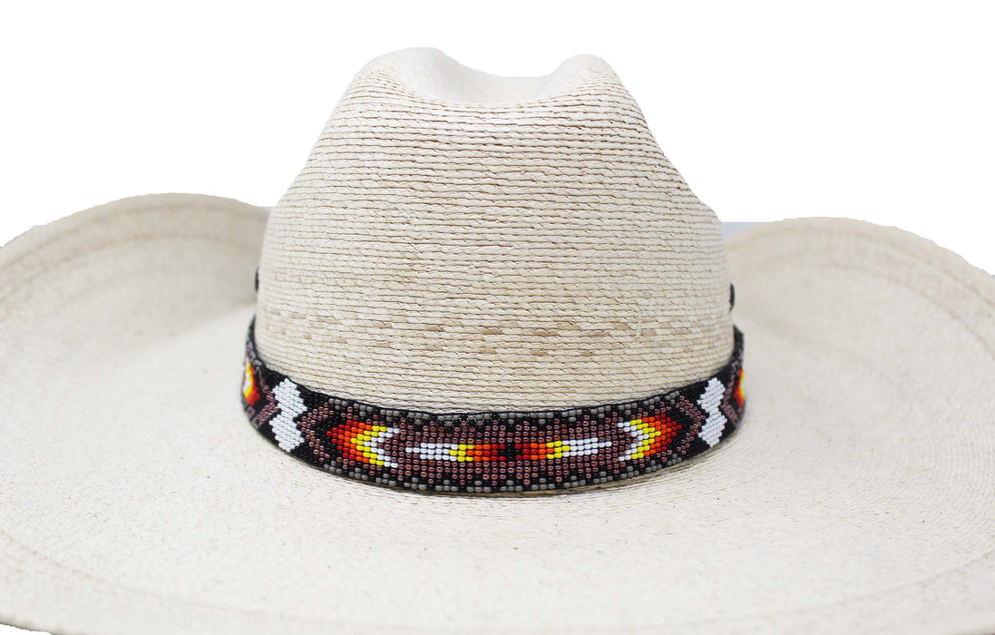 3/4" Western Handmade Beaded Southwest Rodeo Adjustable Hat Band 24RTB34