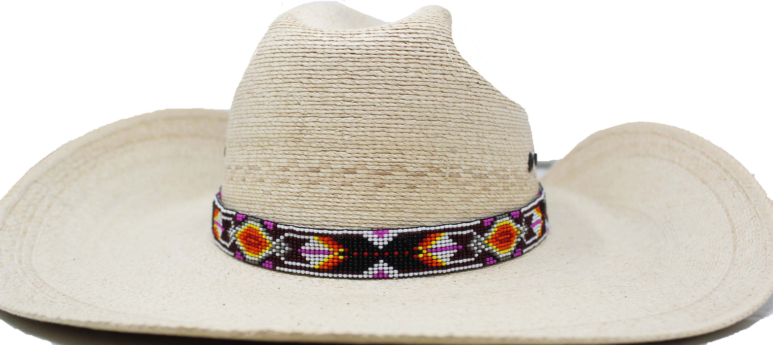 3/4" Western Handmade Beaded Southwest Rodeo Adjustable Hat Band 24RTB40