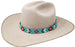 3/4" Western Handmade Beaded Southwest Rodeo Adjustable Hat Band 24RTB41