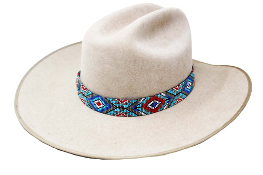 1" Western Handmade Beaded Southwest Rodeo Adjustable Hat Band 24RTB44