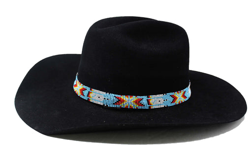 3/4" Western Handmade Beaded Southwest Rodeo Stretchy Hat Band Hat Band 24RTE13
