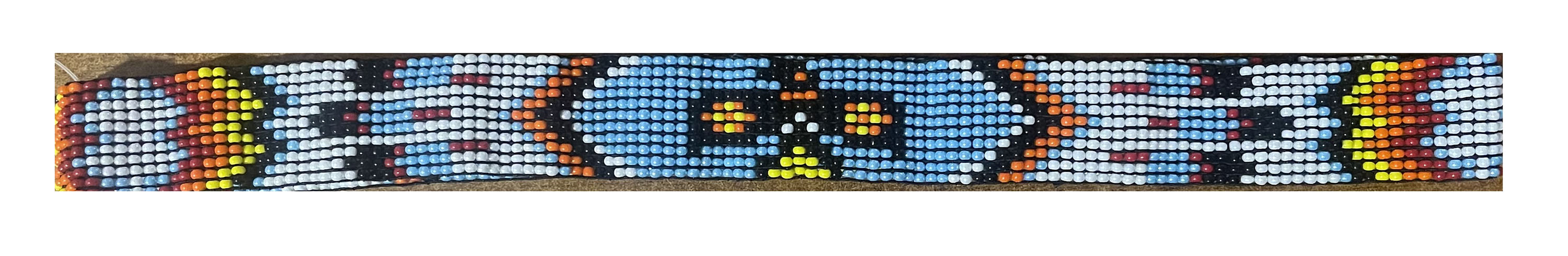 3/4" Western Handmade Beaded Southwest Rodeo Stretchy Hat Band Hat Band 24RTE15