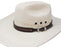 Western Tan Braided Leather Adjustable Buckle Hat Band with Buckle 24RTK