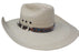 Western Tan Braided Leather Adjustable Buckle Hat Band with Buckle 24RTK
