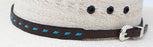 Western Tan Braided Leather Adjustable Buckle Hat Band with Buckle 24RTK