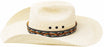 1" Wide Handcrafted Western Floral Tooled Leather Hat Band 24RTL