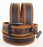 3D Belt 1-1/2" Wide Brown Men's Work Heavy Duty Leather Belt Orange Stitching 261196