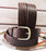 3D USA Mens Dress Uniform Western Basket Weave Leather Brown Belt 1-1/2" 261555