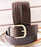3D USA Mens Dress Uniform Western Basket Weave Leather Brown Belt 1-1/2" 261555
