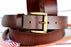M  Unisex Full Grain Cowhide 100% Leather Casual Dress Belt Brown 2615RS01