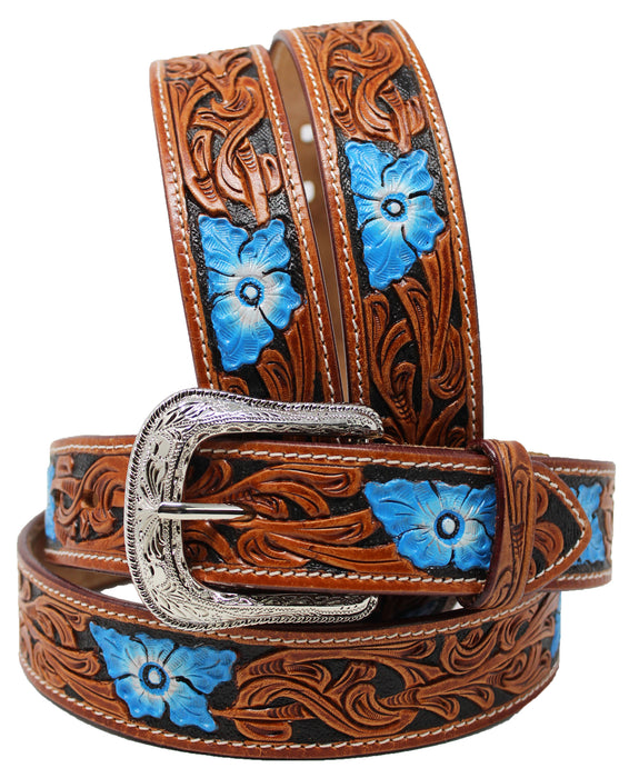 30-60  ProRider HANDMADE Floral TOOLED HEAVY DUTY WESTERN LEATHER BELT 2617RS