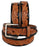 Western Heavy Duty Men Women Genuine Leather Belt Brown 2645RS