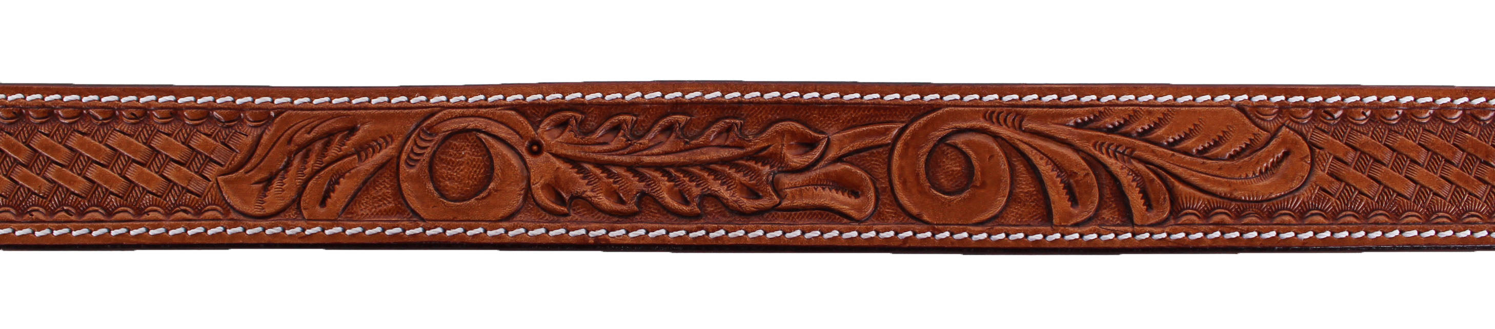 1.5" wide Western Heavy Duty Men Women Genuine Leather Belt Brown 2646RS