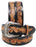 1-1/2" Wide Western Cowboy Antique Floral Tooled Full-Grain Brown Leather Belt 2677RS