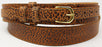 American Bison Buffalo Western Leather Ranger Belt Strap 1.5" Brass 26AA64