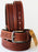 Adam Burk Men's Western Heavy Duty Basket Weave Leather Belt 26AB02BR